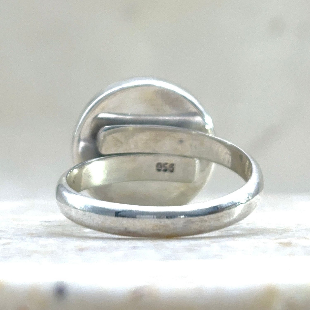 Vue arrière de la Bague Petit Spira ajustable en argent