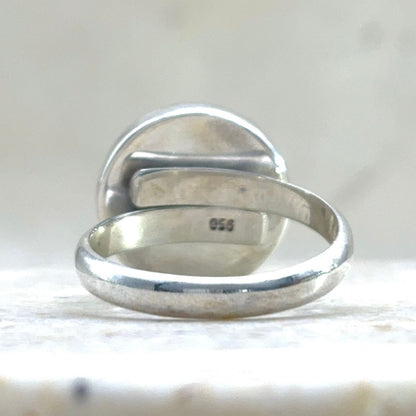 Vue arrière de la Bague Petit Spira ajustable en argent