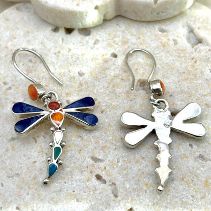 Dos des boucles d'oreilles Aéria en argent