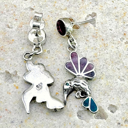 Boucles d'oreilles Colibri Élan en argent
