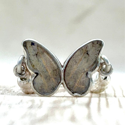 Bracelet Azuria réversible beige en argent – face beige