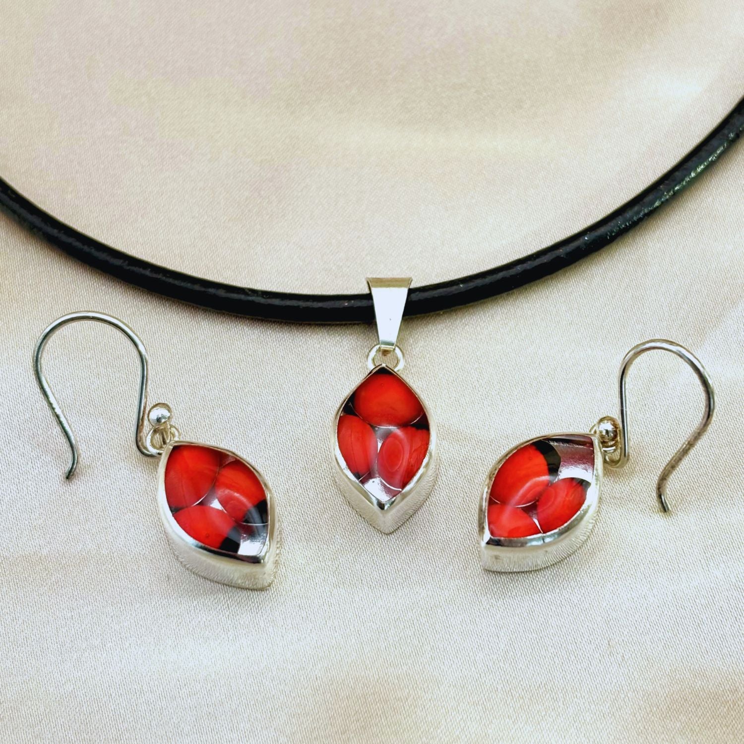 Parure Munay en argent et graines naturelles