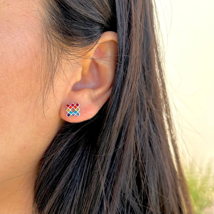 Clous d'oreilles Essentielle en argent