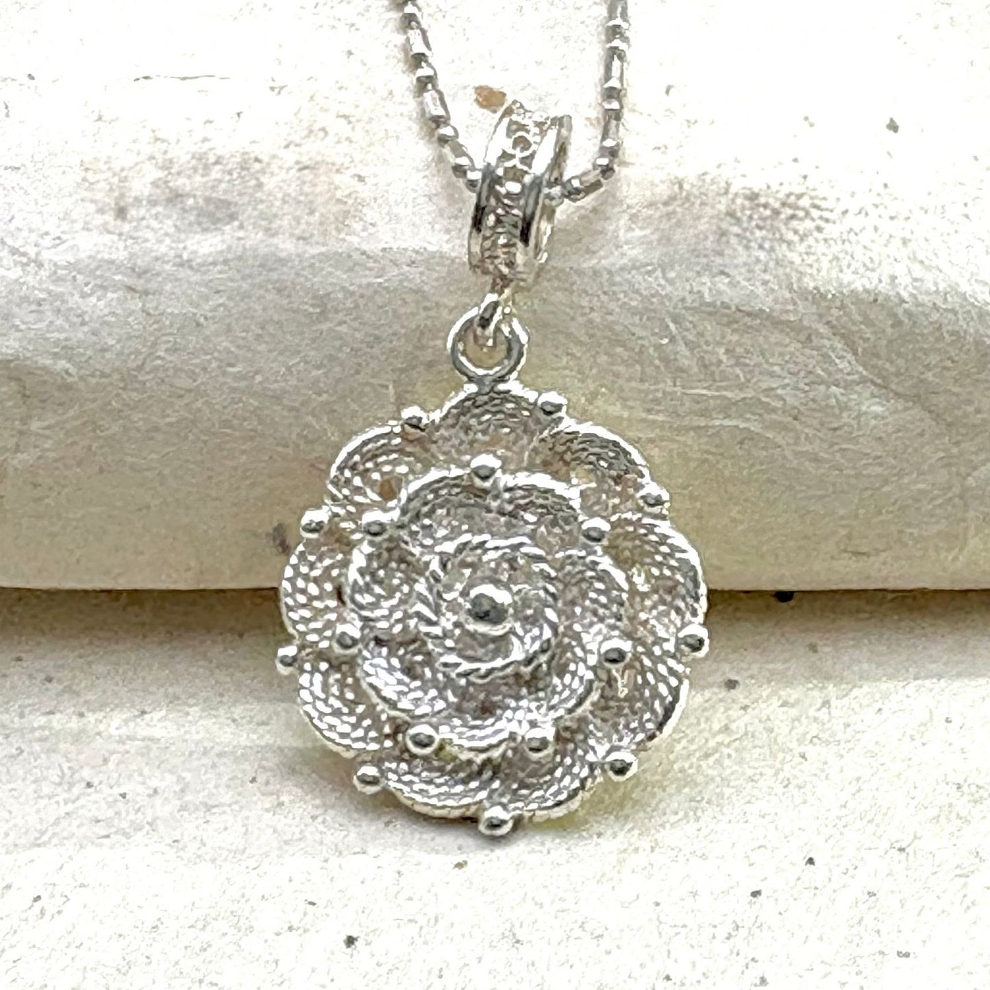 Pendentif Roséa en argent