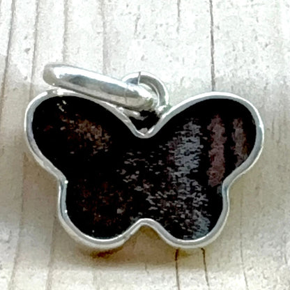 Pendentif Azura réversible en argent –  Brun naturel