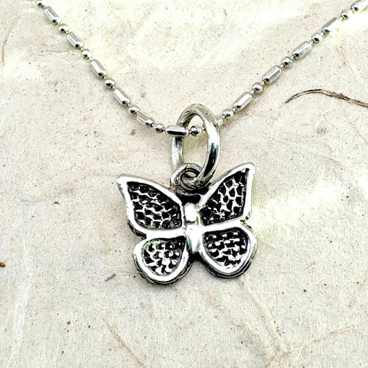 Pendentif Papillon Ombre en argent avec chaîne en argent 925