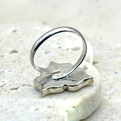  Dos ajustable de la bague Alba en argent 950
